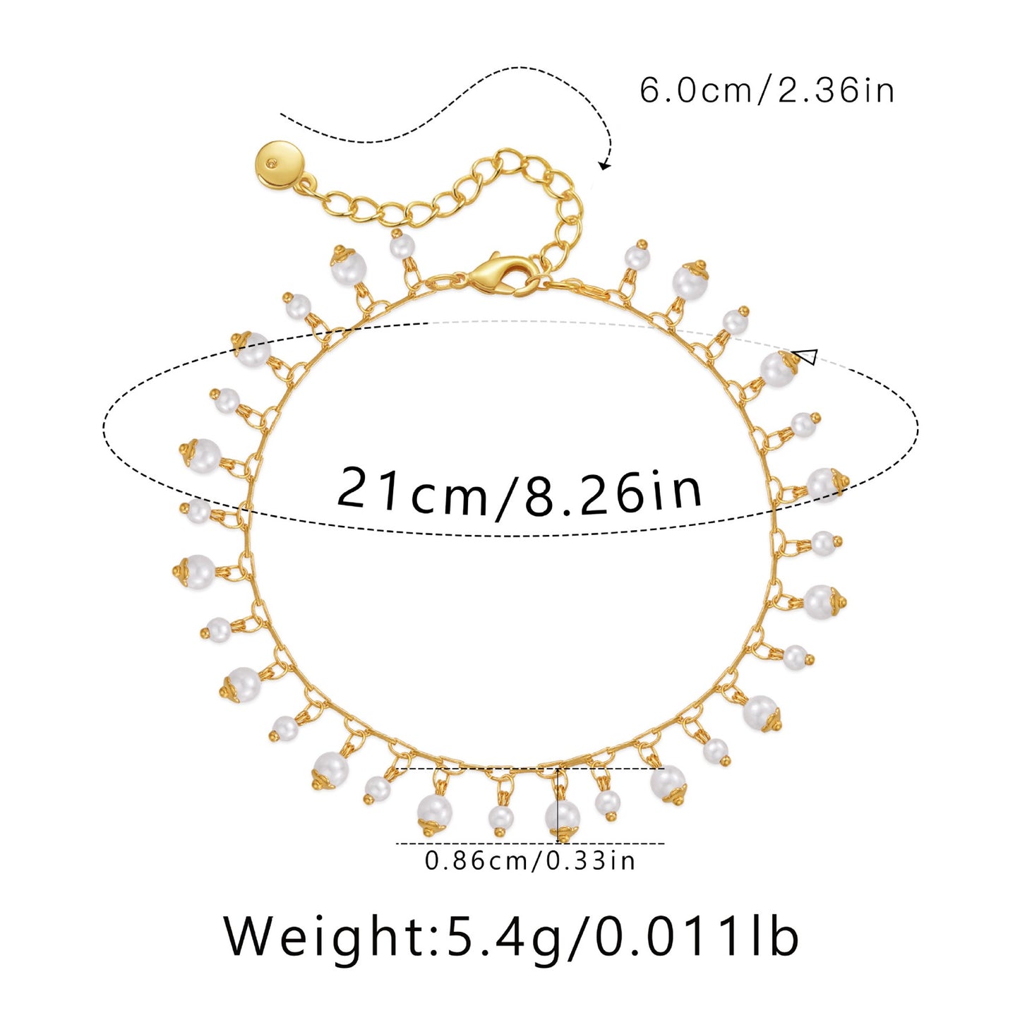 Bracelet de cheville AGN012