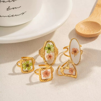 Bague en fleurs éternelles RGEF008