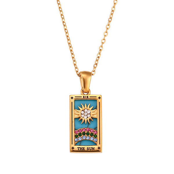 Collier Talisman Tarot THE SUN CGTC008