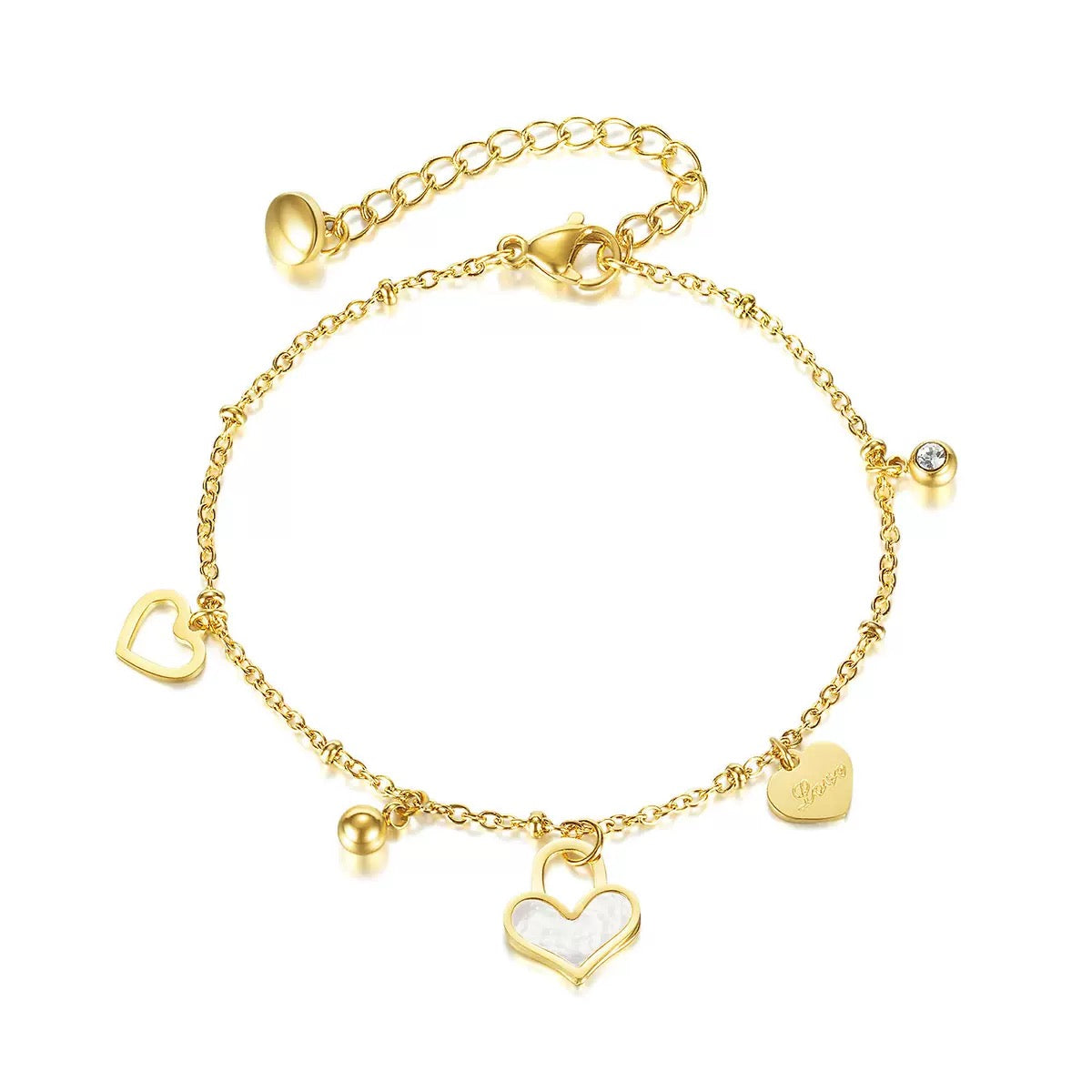 Bracelet élégant avec cœur BGN151