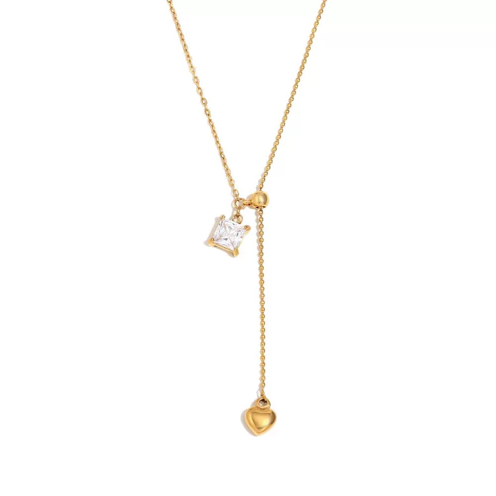 Collier de luxe plaqué or CGN150-1