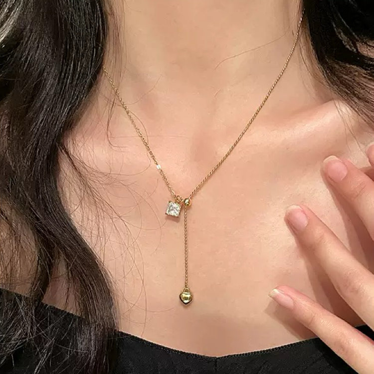 Collier de luxe plaqué or CGN150-1