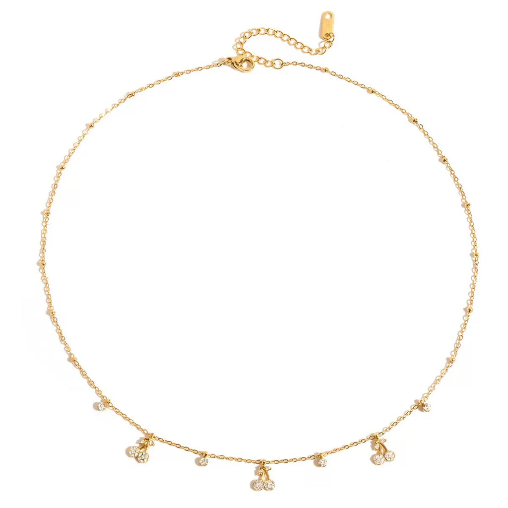 Collier de luxe plaqué or CGN152