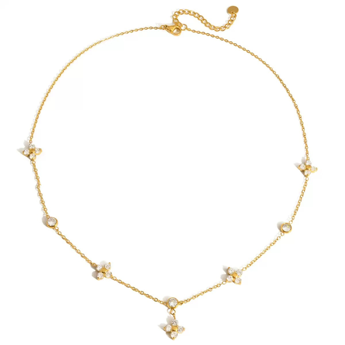 Collier de luxe plaqué or CGN153
