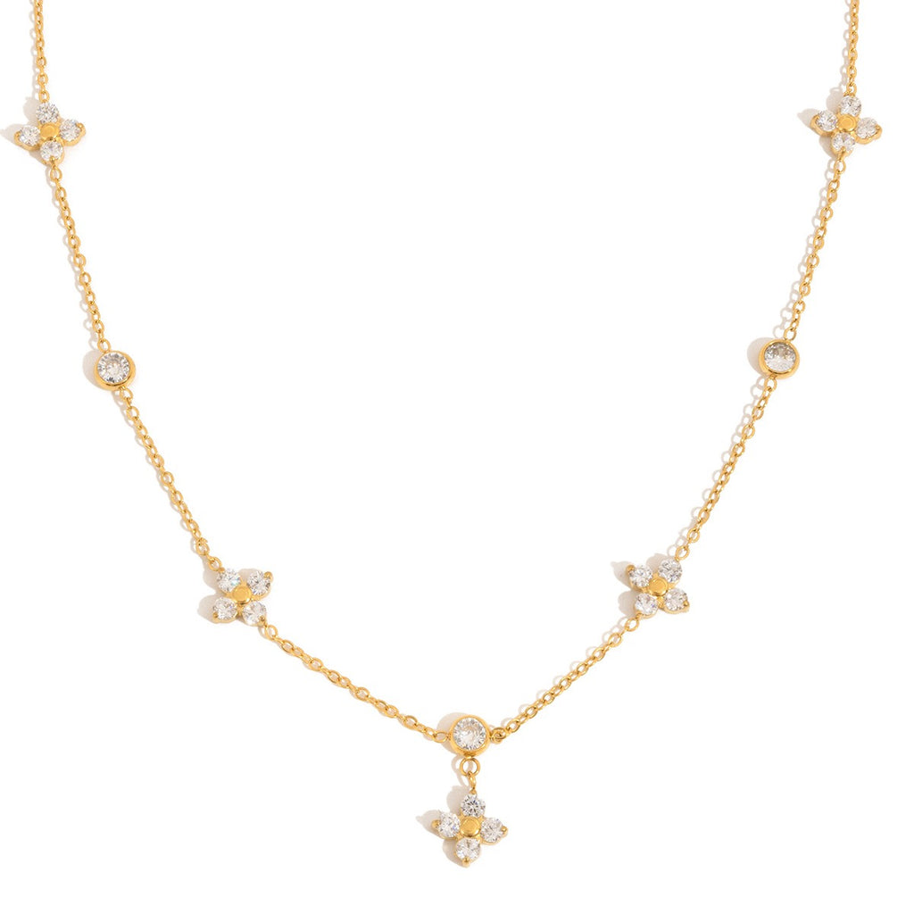 Collier de luxe plaqué or CGN153