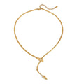 Collier de luxe plaqué or CGN155