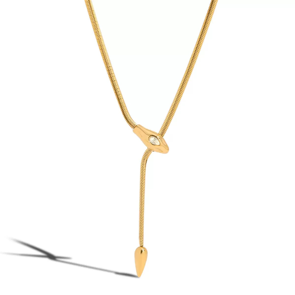 Collier de luxe plaqué or CGN155