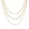 Collier de luxe plaqué or CGN157