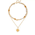 Collier de luxe plaqué or CGN158