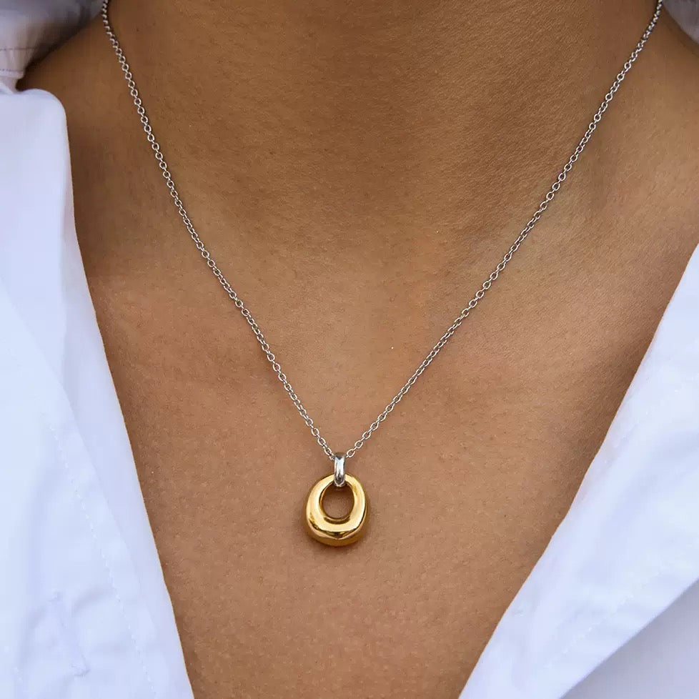 Collier de luxe plaqué or CGN159