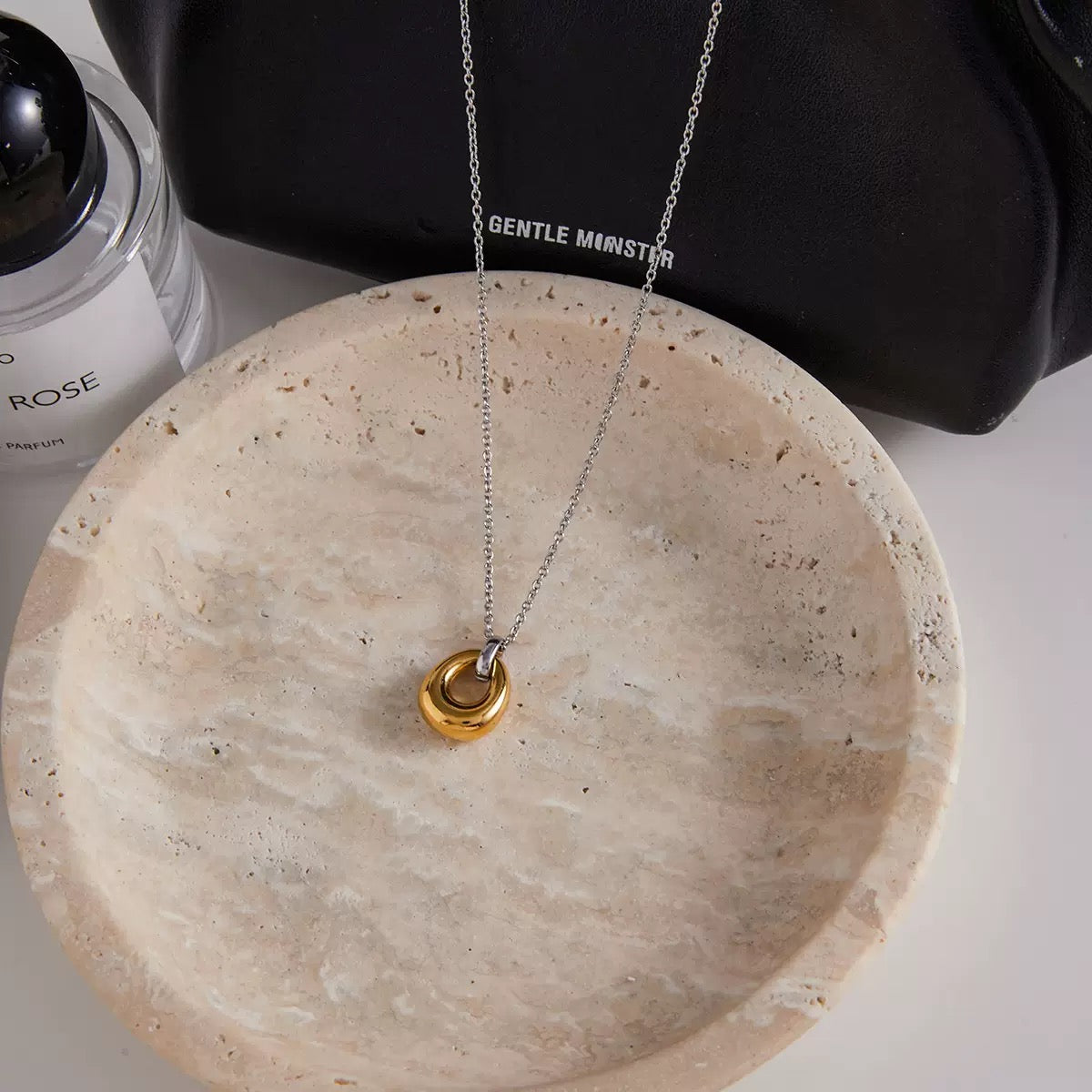 Collier de luxe plaqué or CGN159