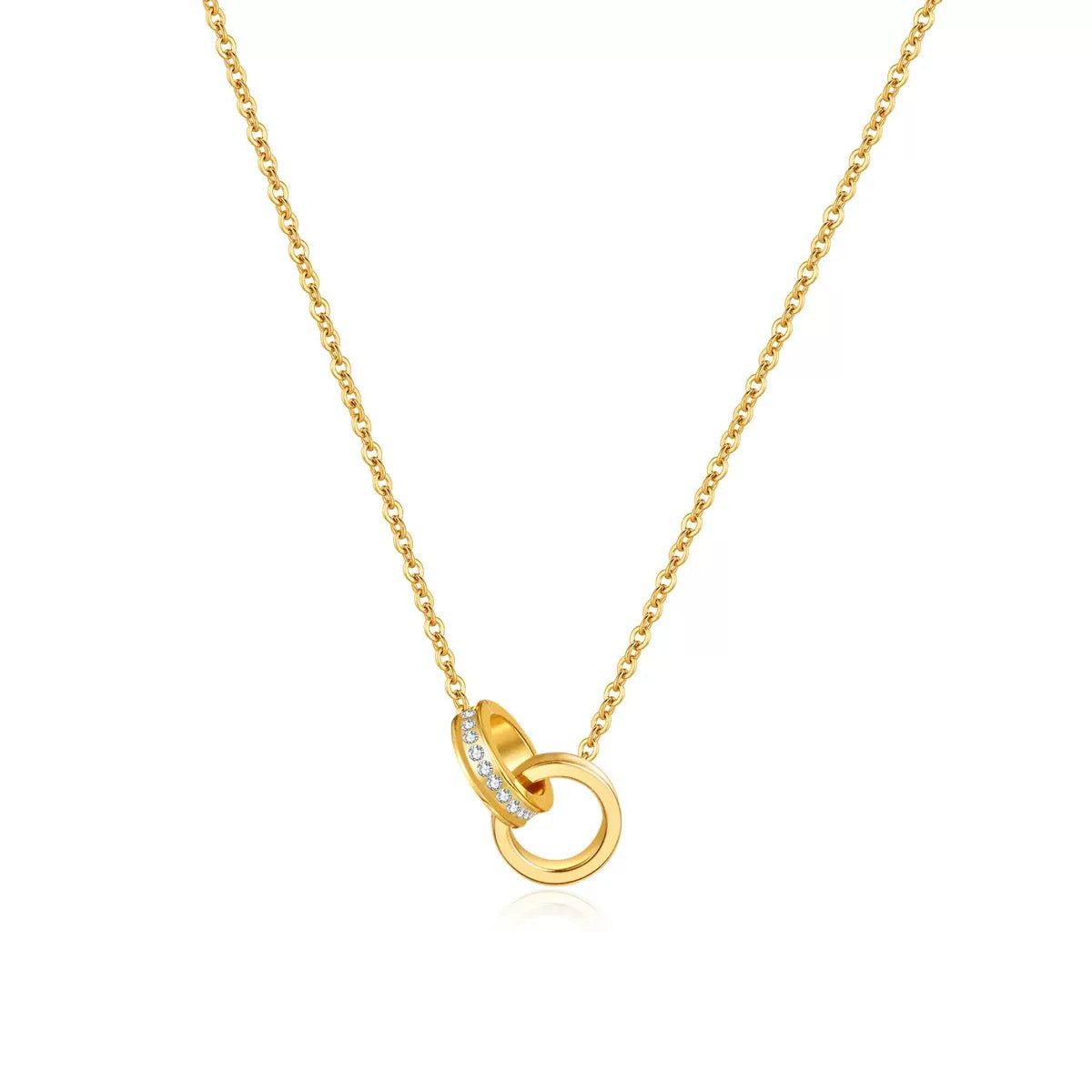 Collier de luxe plaqué or CGN160-1