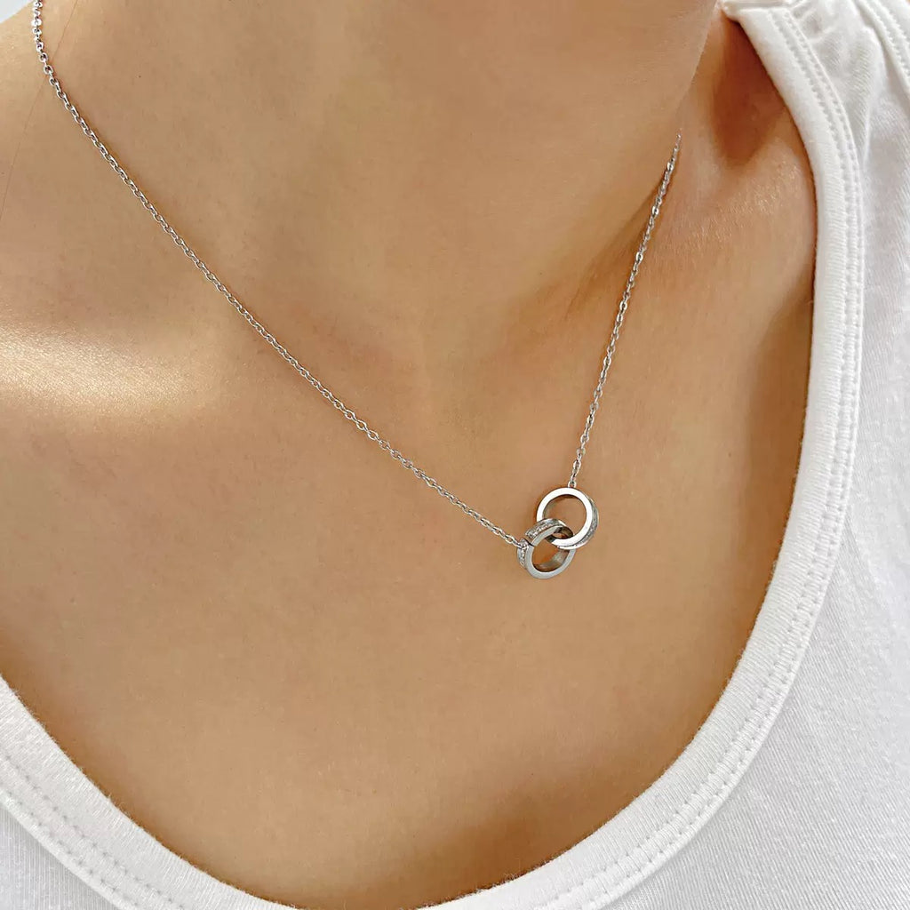 Collier de luxe plaqué or CGN160-2