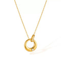 Collier de luxe plaqué or CGN161