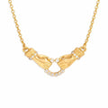 Collier de luxe plaqué or CGN162