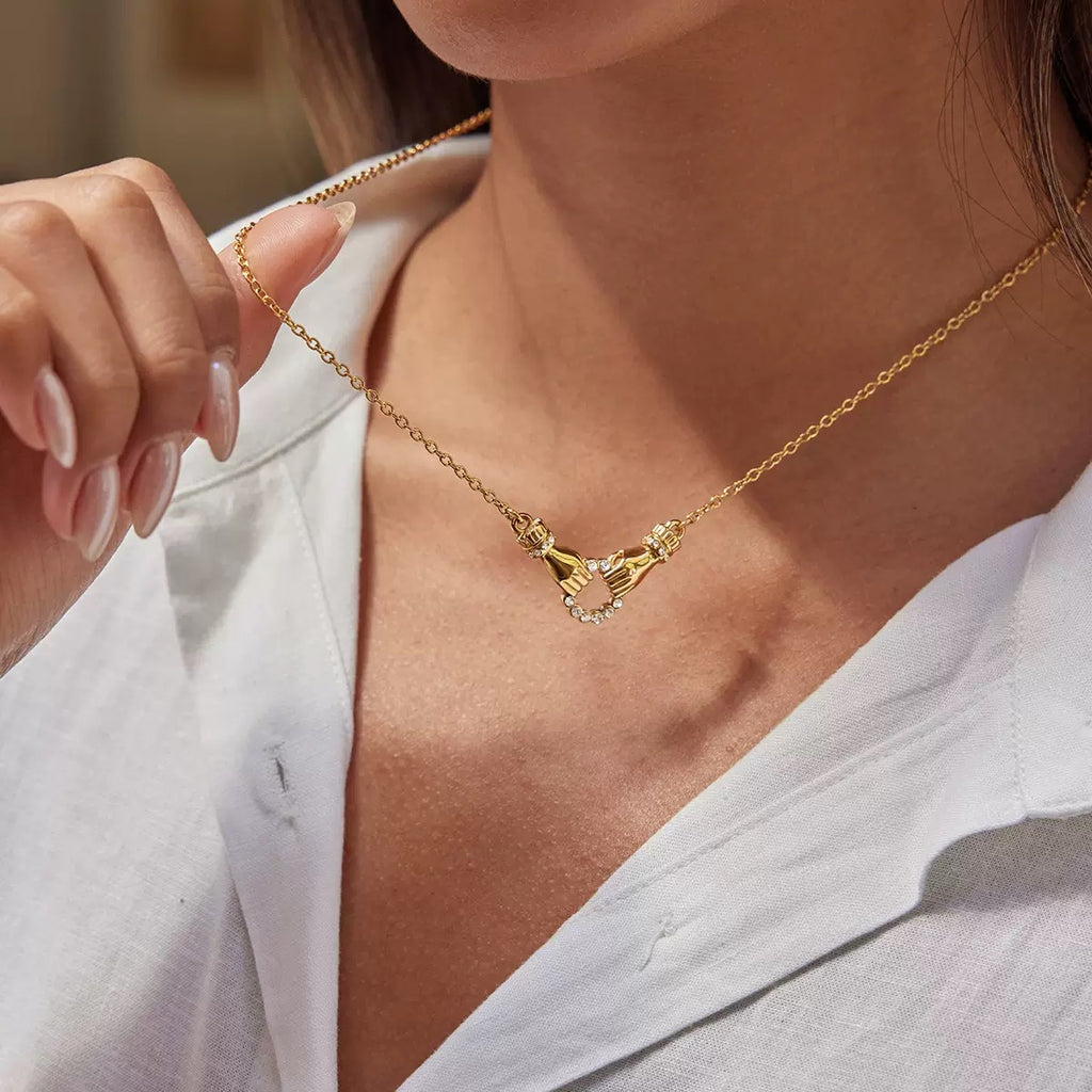 Collier de luxe plaqué or CGN162