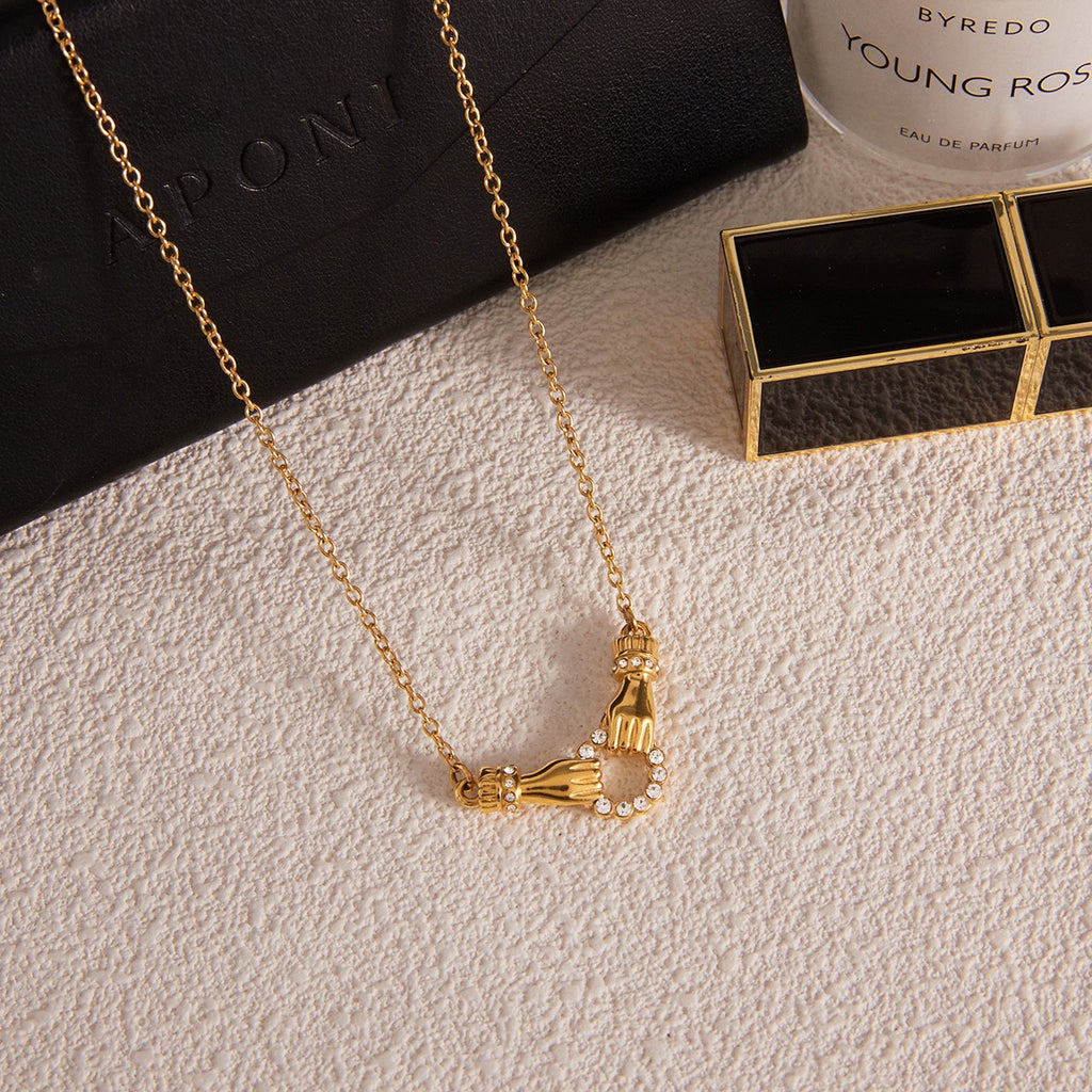 Collier de luxe plaqué or CGN162