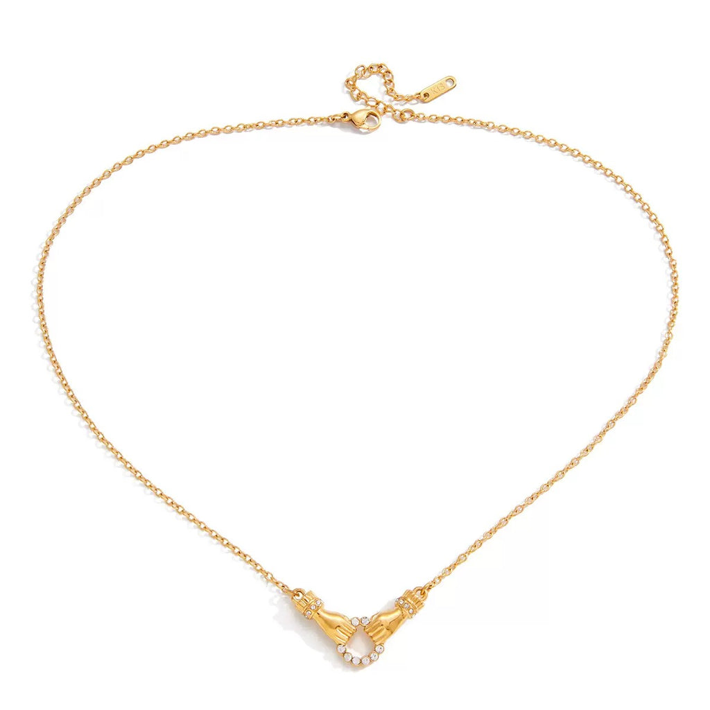 Collier de luxe plaqué or CGN162