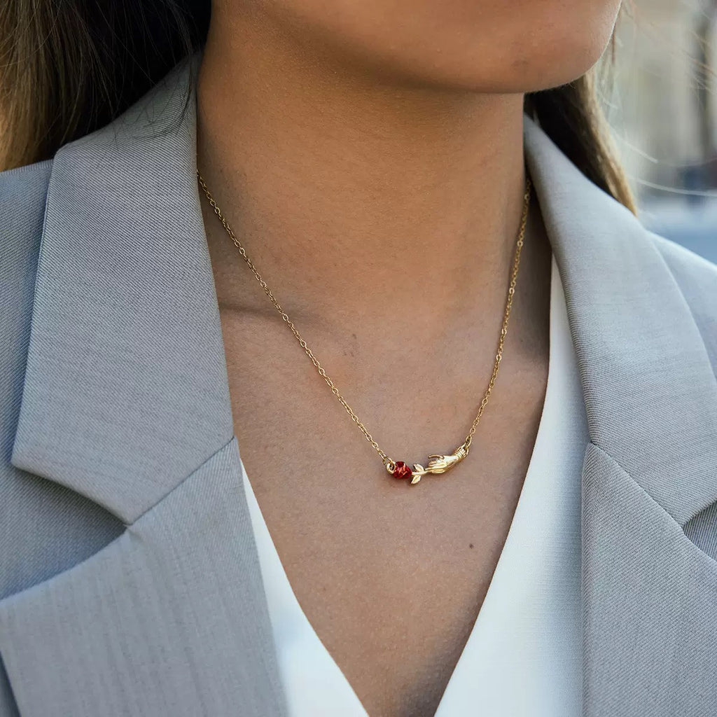 Collier de luxe plaqué or CGN163