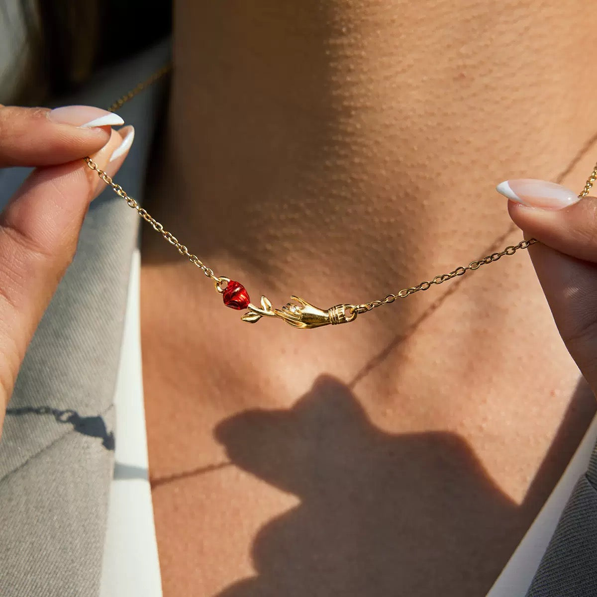 Collier de luxe plaqué or CGN163