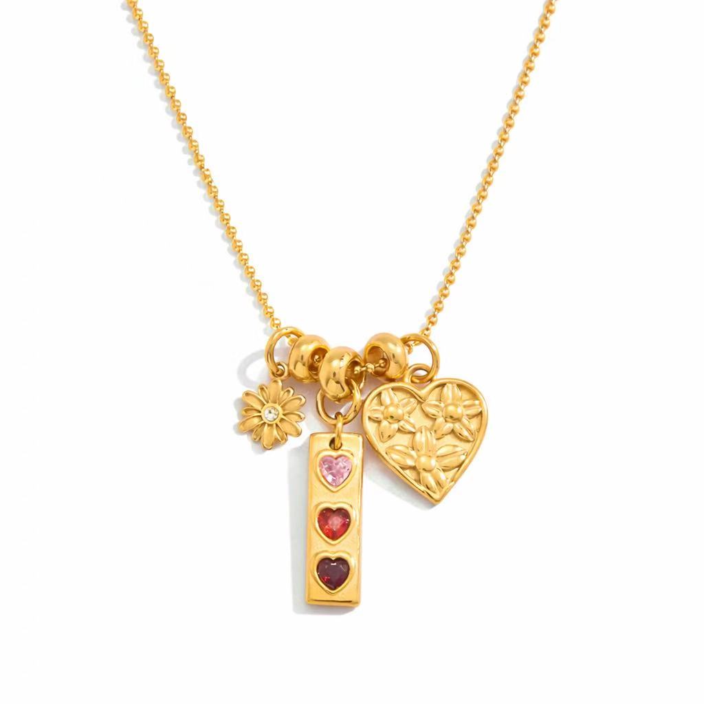 Collier de luxe plaqué or CGN166