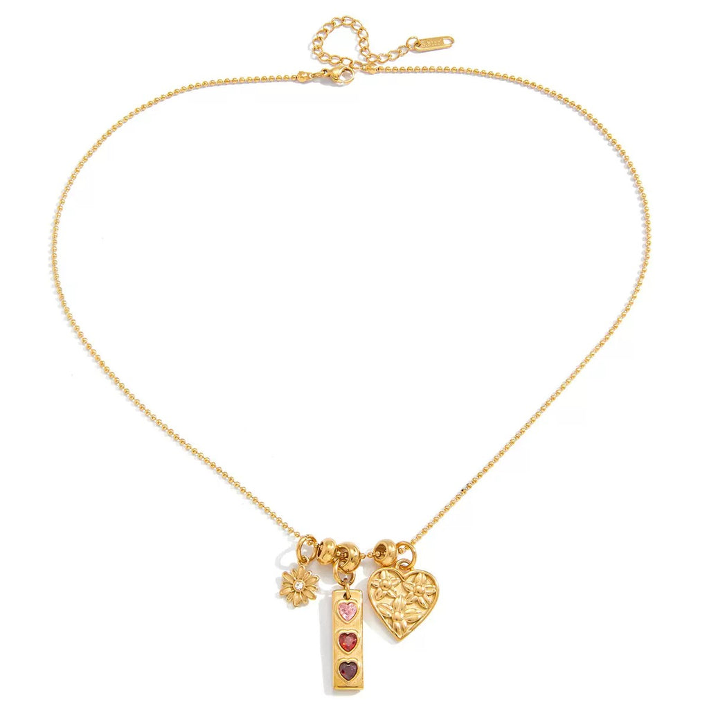 Collier de luxe plaqué or CGN166