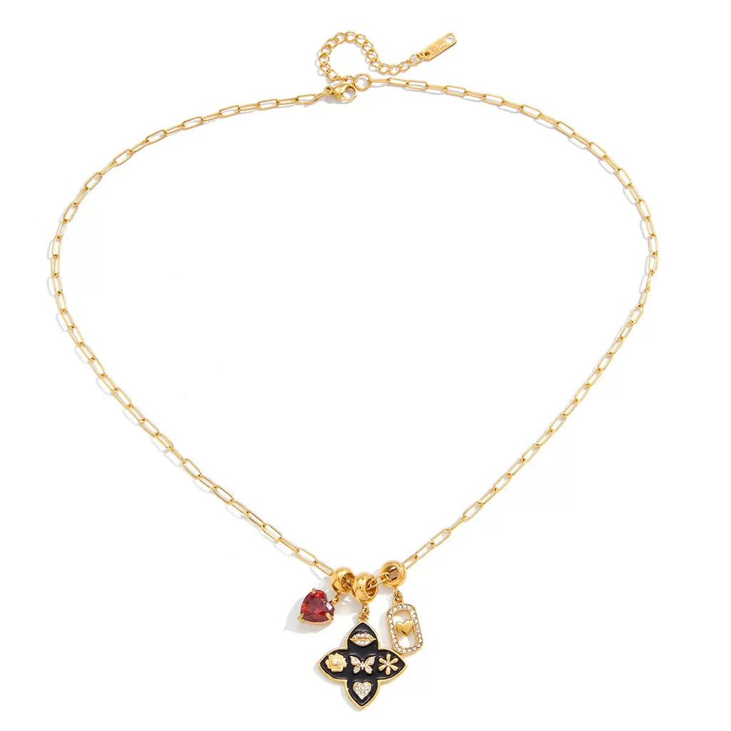 Collier de luxe plaqué or CGN167