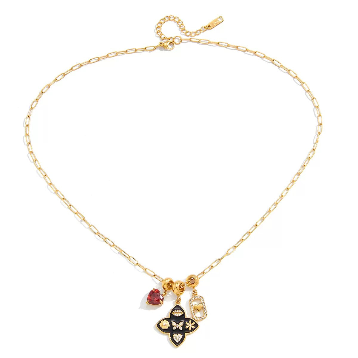 Collier de luxe plaqué or CGN167