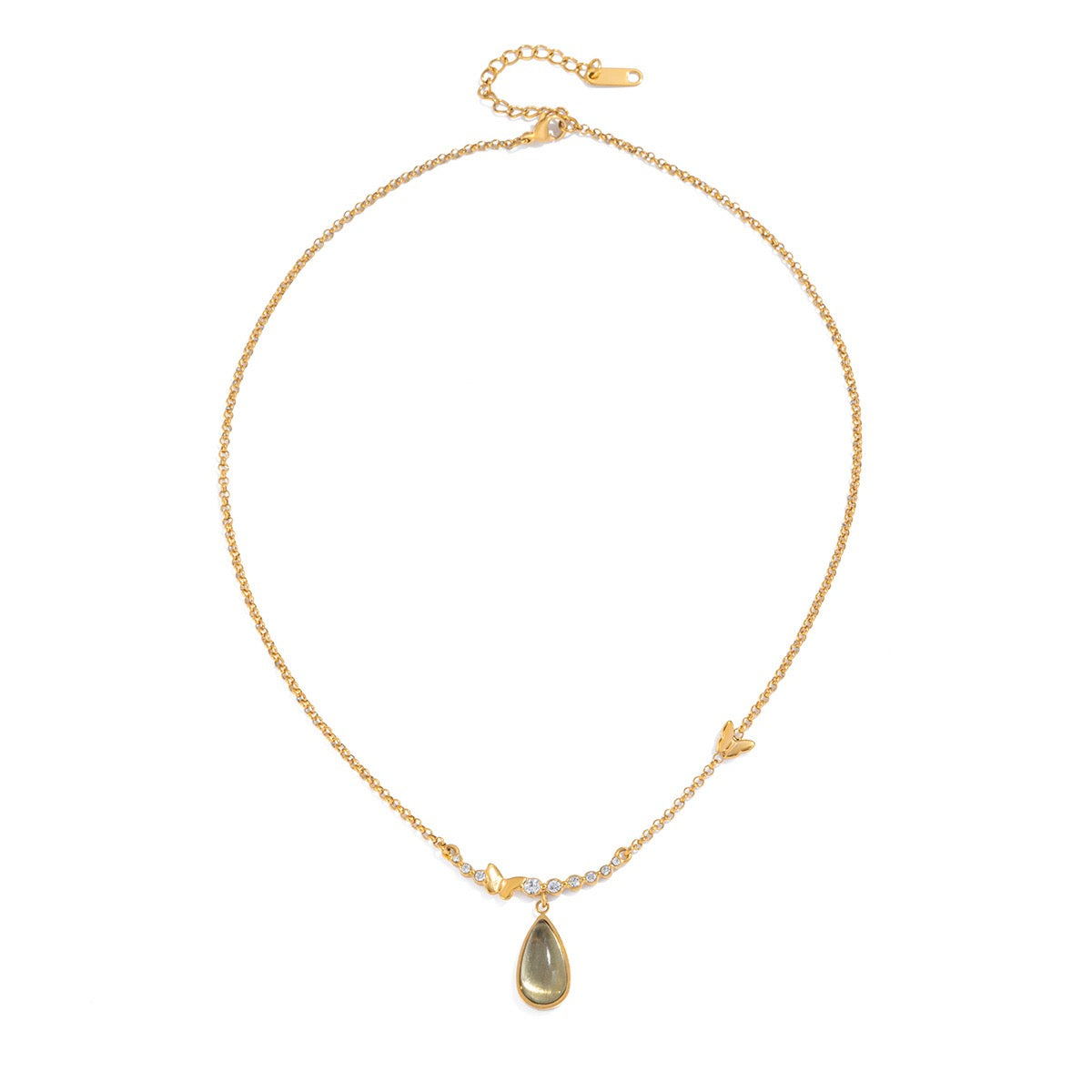 Collier de luxe plaqué or CGN168