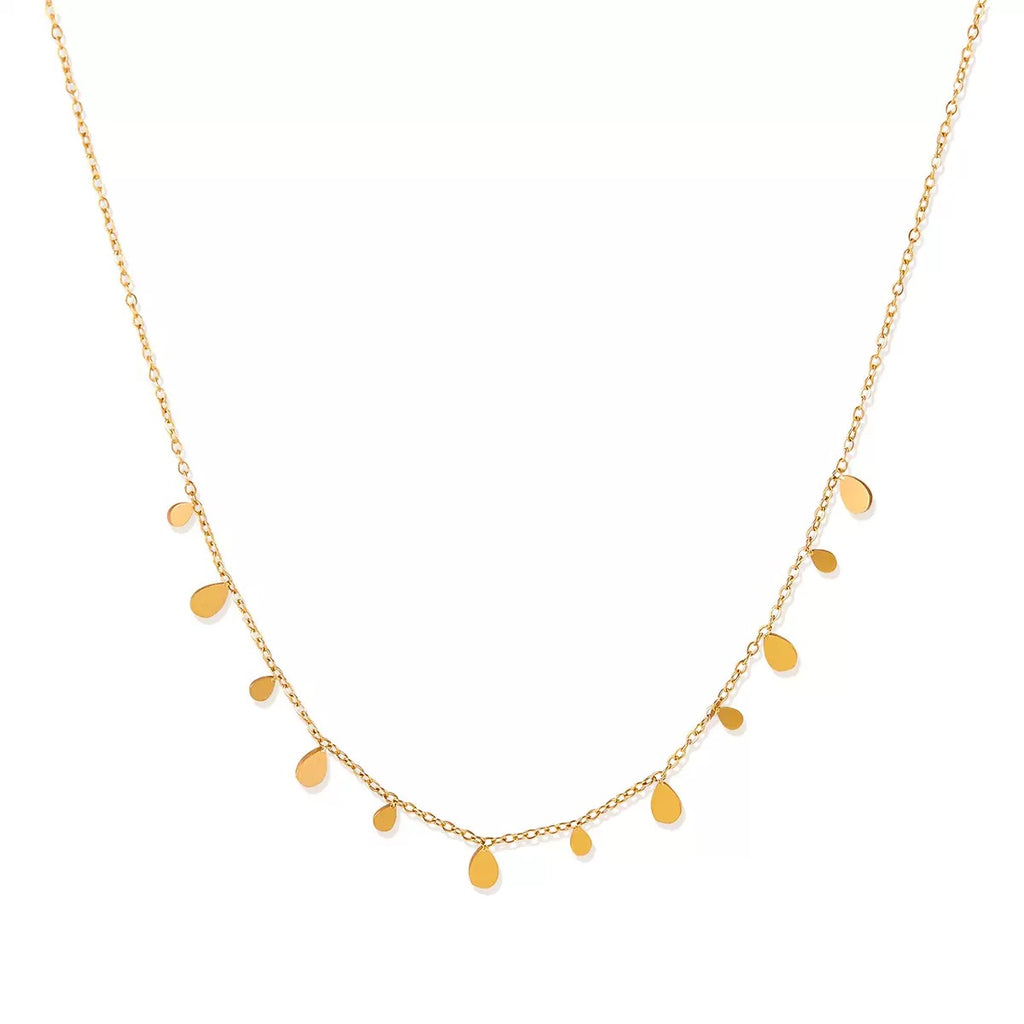 Collier de luxe plaqué or CGN169