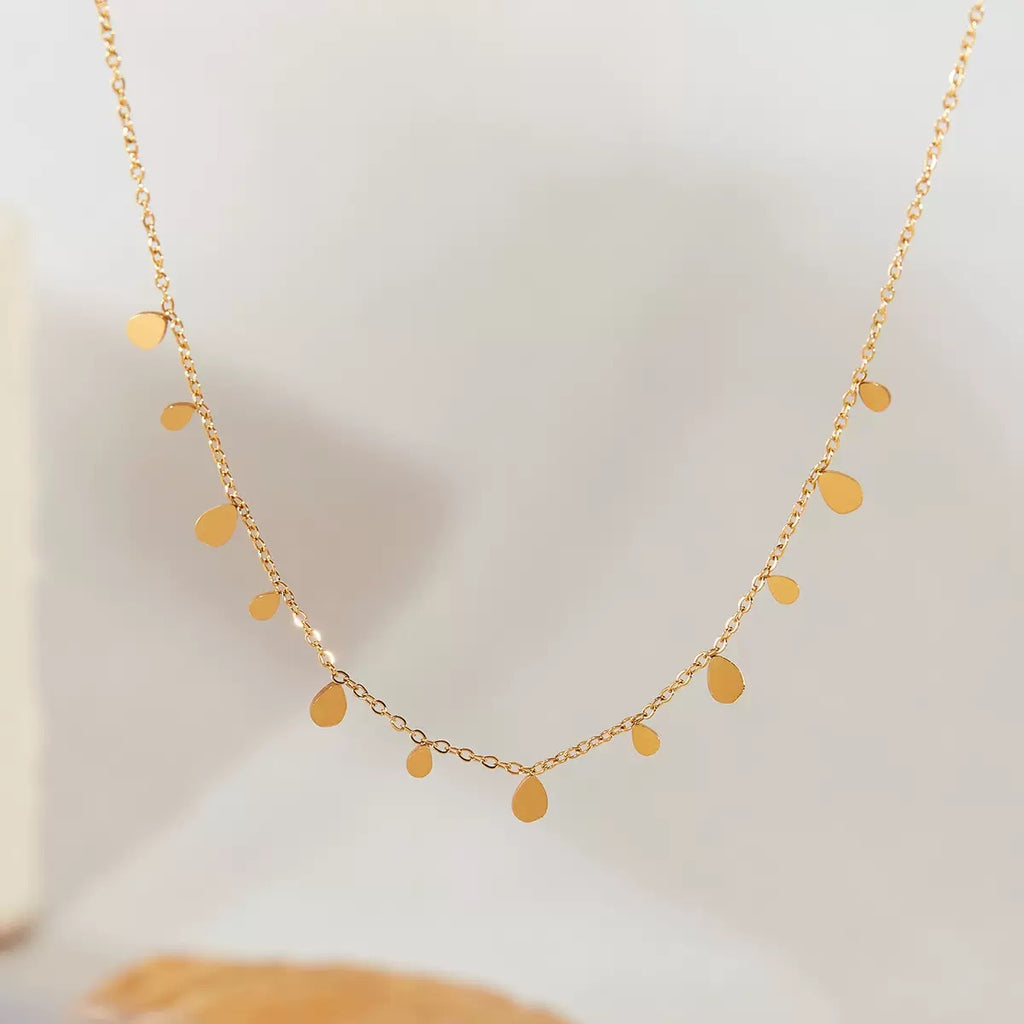 Collier de luxe plaqué or CGN169
