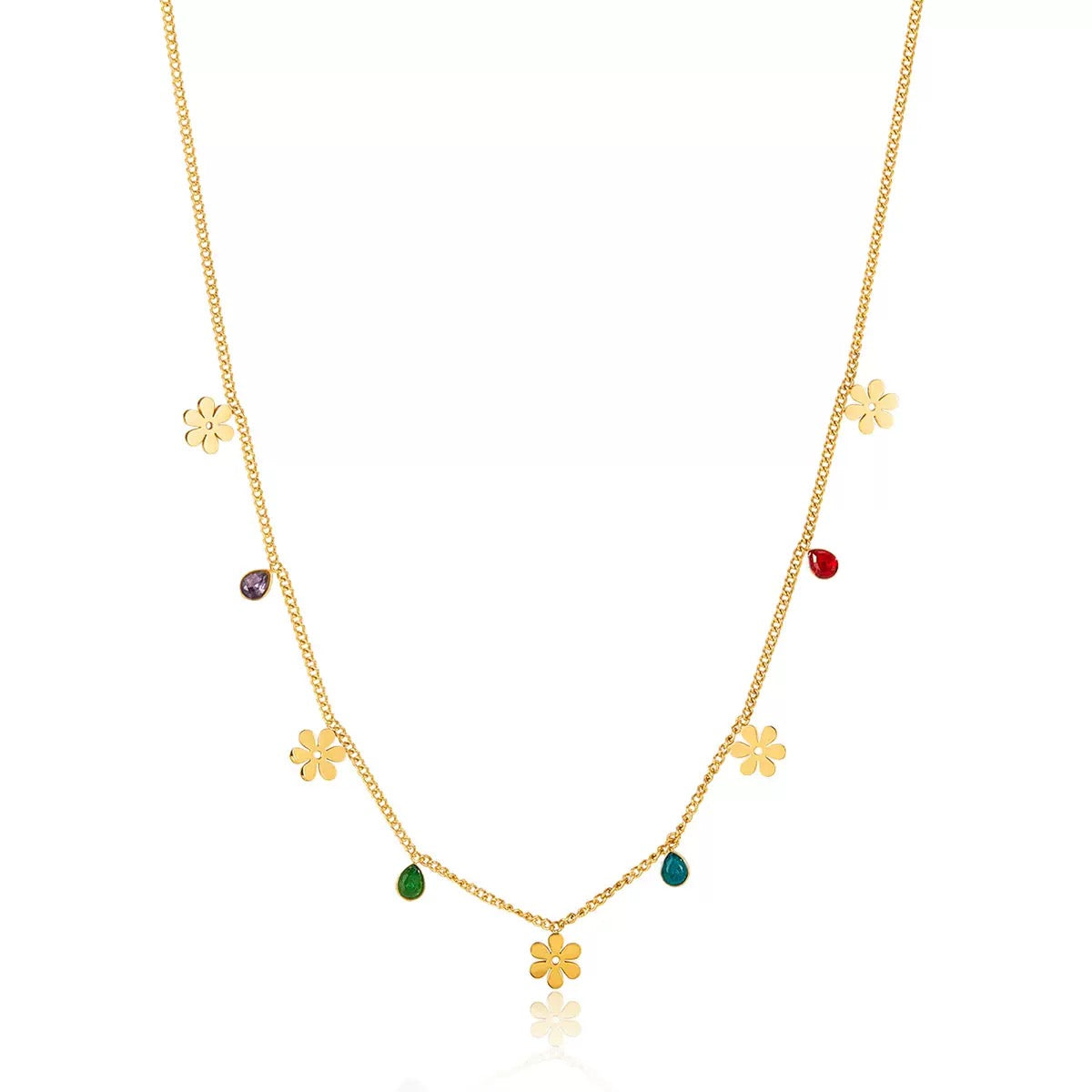 Collier de luxe plaqué or CGN170