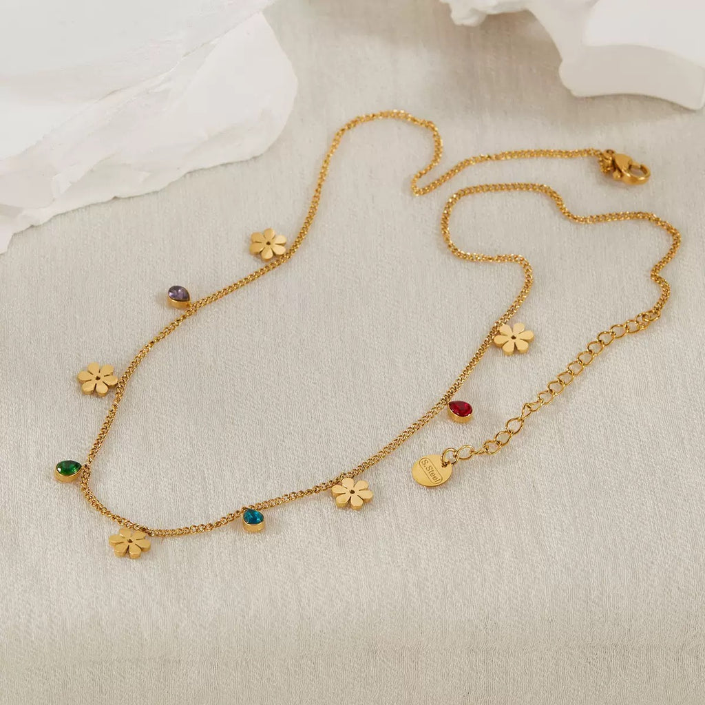 Collier de luxe plaqué or CGN170