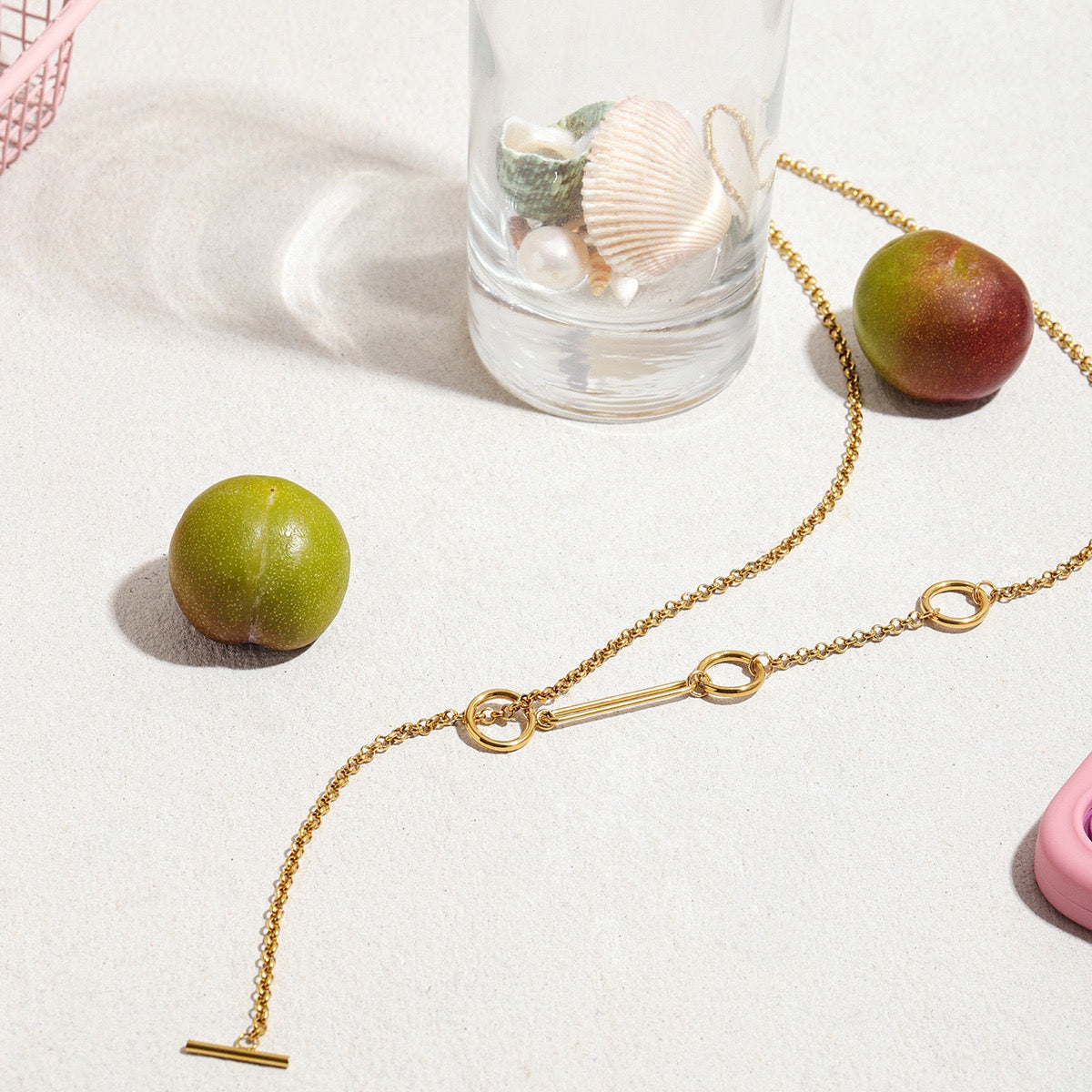 Collier de luxe plaqué or CGN171