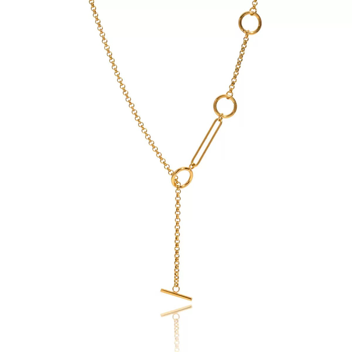 Collier de luxe plaqué or CGN171