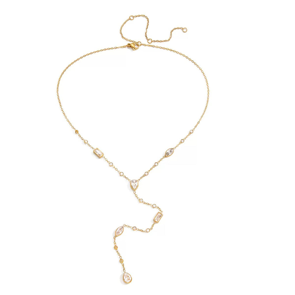 Collier de luxe plaqué or CGN172