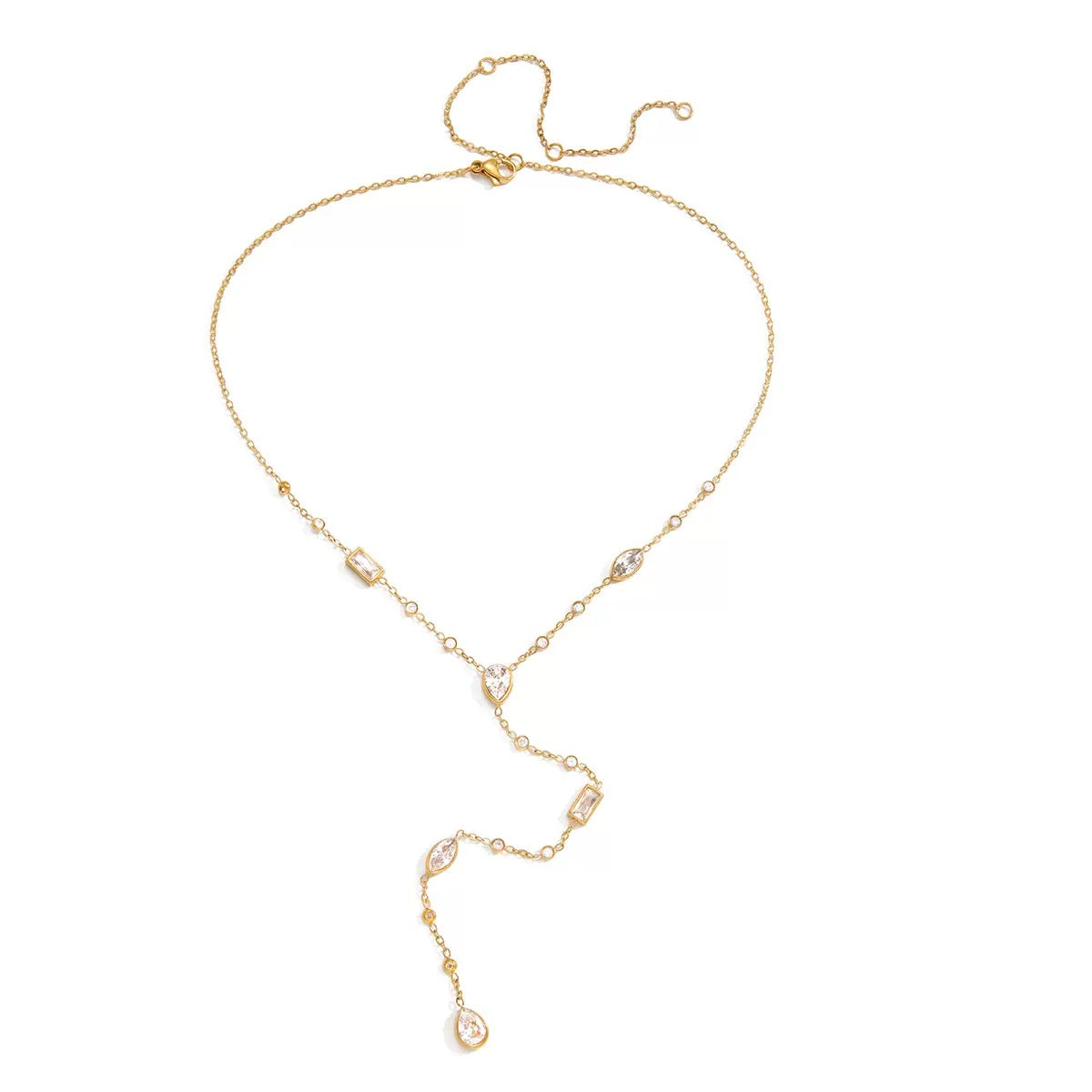 Collier de luxe plaqué or CGN172