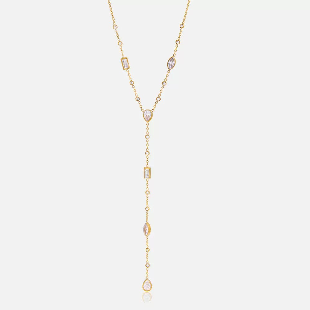 Collier de luxe plaqué or CGN172