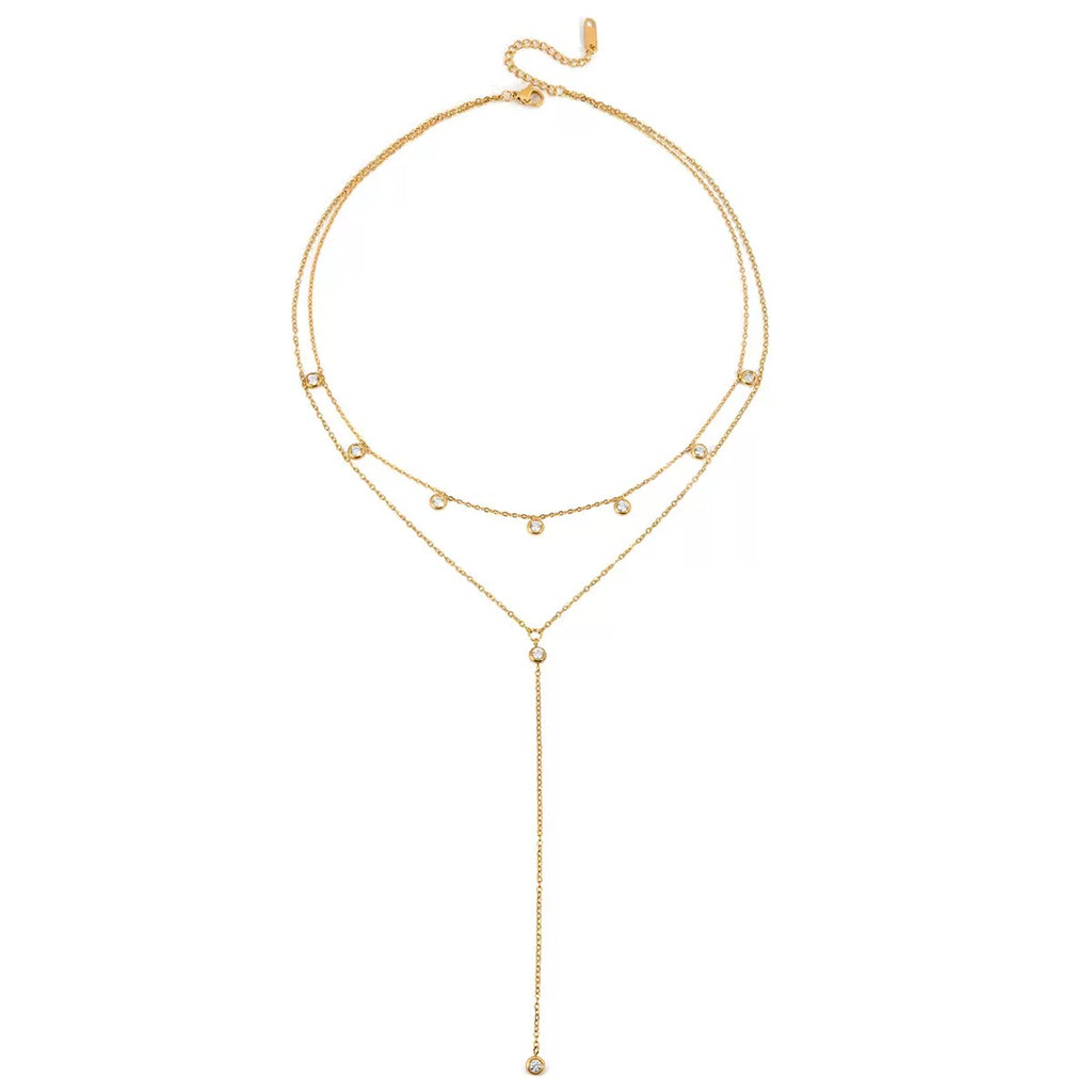 Collier de luxe plaqué or CGN173