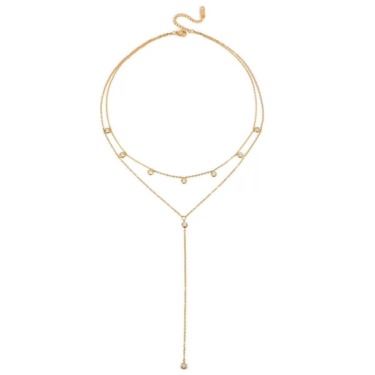 Collier de luxe plaqué or CGN173
