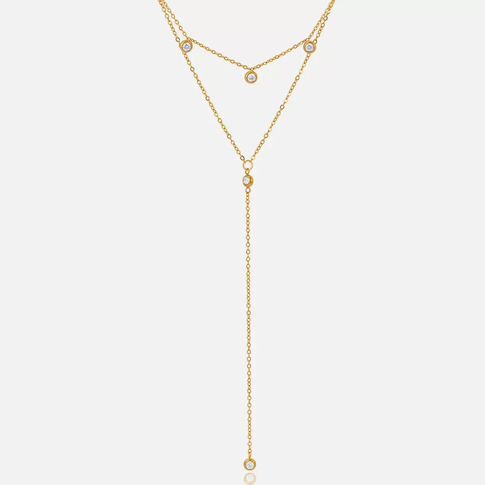 Collier de luxe plaqué or CGN173