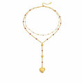 Collier de luxe plaqué or CGN174