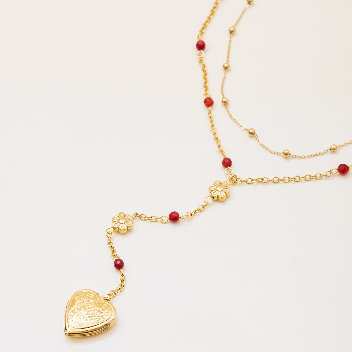 Collier de luxe plaqué or CGN174