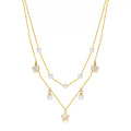 Collier de luxe plaqué or CGN175