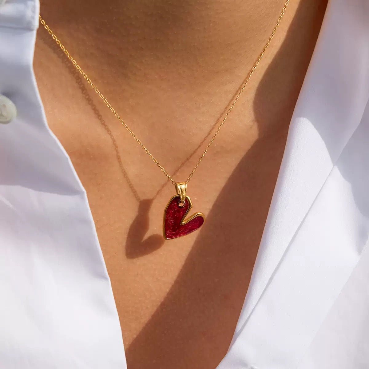 Collier de luxe plaqué or CGN179