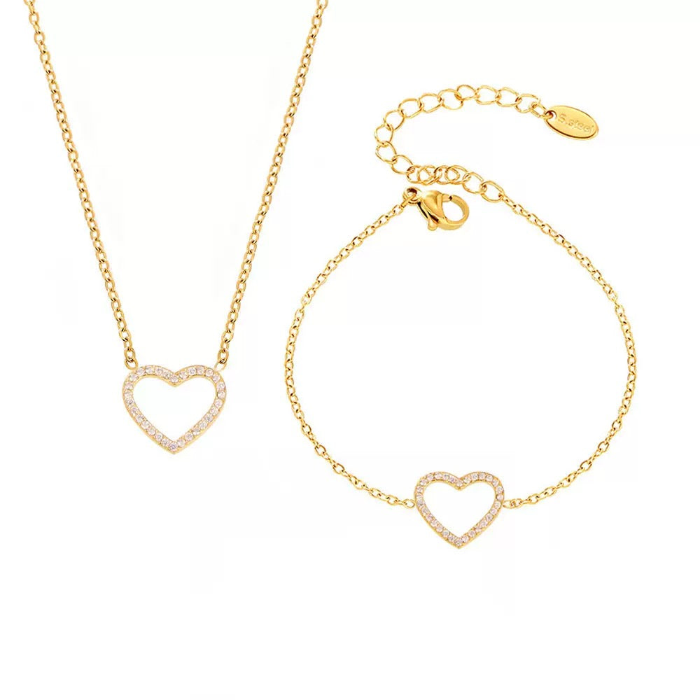Ensemble de bijoux de luxe plaqué or Idée cadeau EGO046
