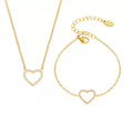 Ensemble de bijoux de luxe plaqué or Idée cadeau EGO046