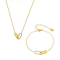 Ensemble de bijoux de luxe plaqué or Idée cadeau EGO047