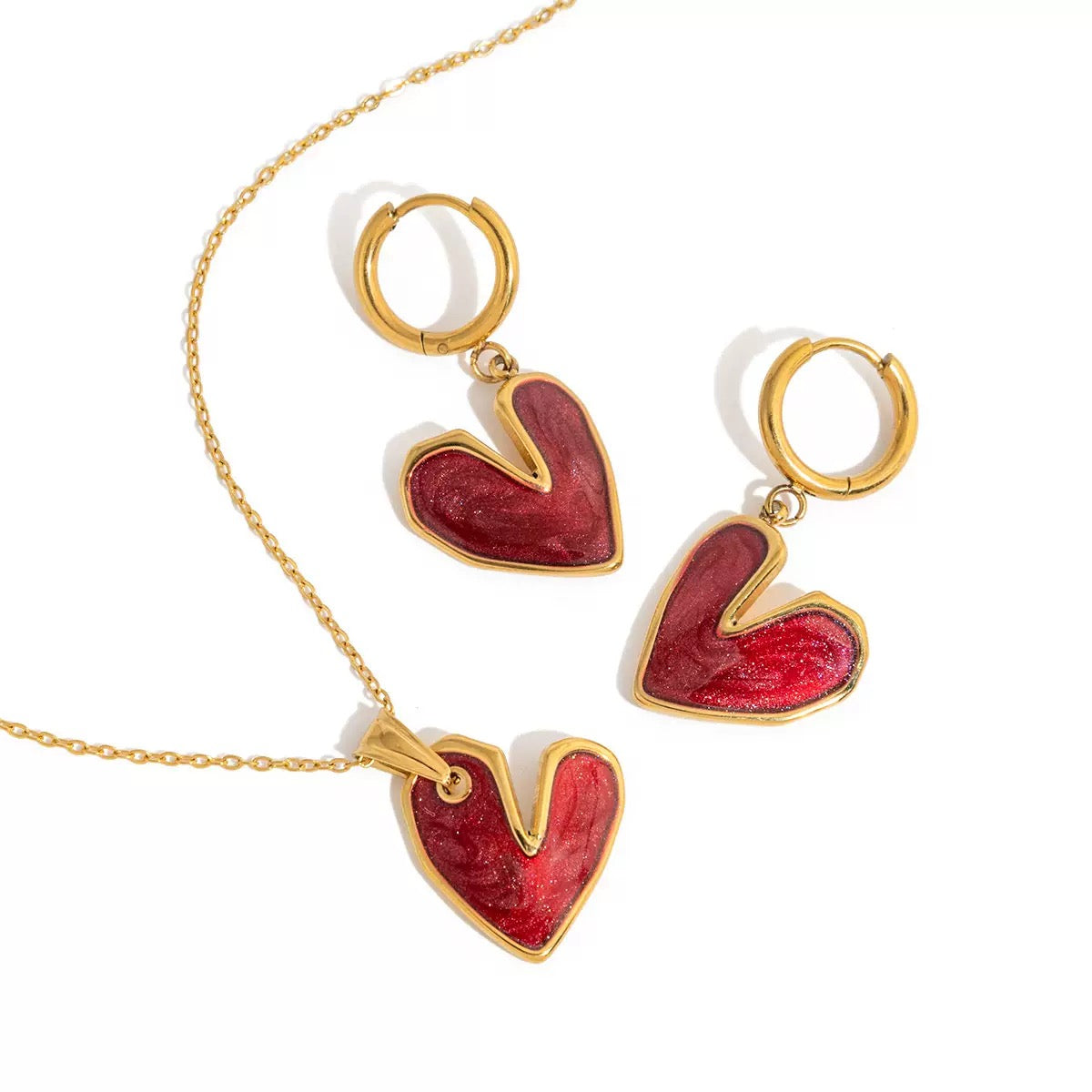 Ensemble de bijoux de luxe plaqué or Idée cadeau EGO048