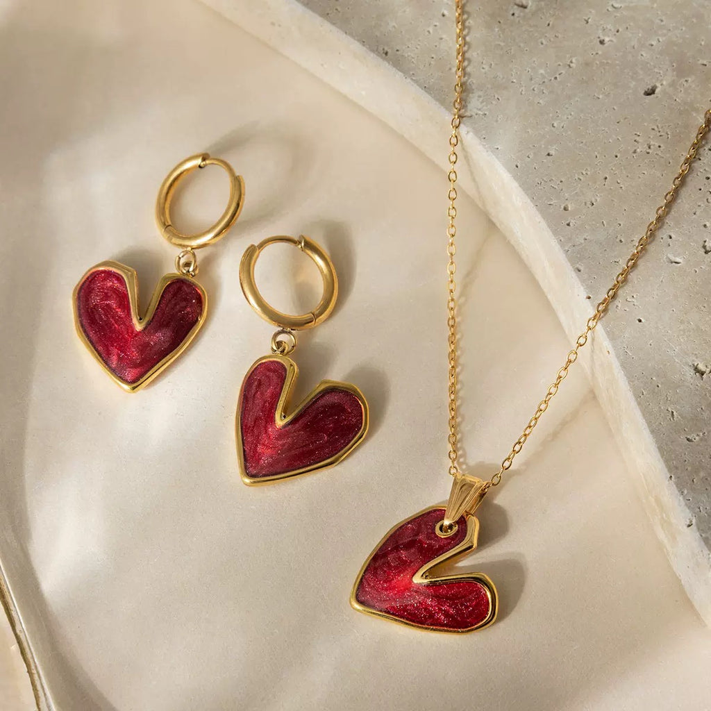 Ensemble de bijoux de luxe plaqué or Idée cadeau EGO048